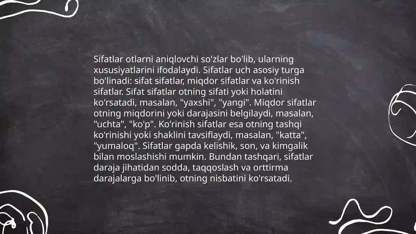 Grammatika. Morfologiya. So'z turkumlari, ularning tasnifi 4