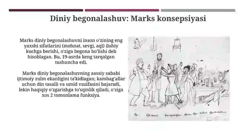 Karl Marksning dinning salbiy oqibatlari va radikal tanqid qilish qarashlari 4