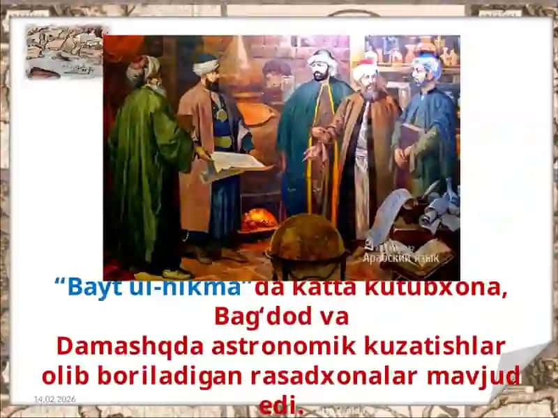 Oʻrtaasrlardavri arab va mahalliy mualliflarining asarlari 4