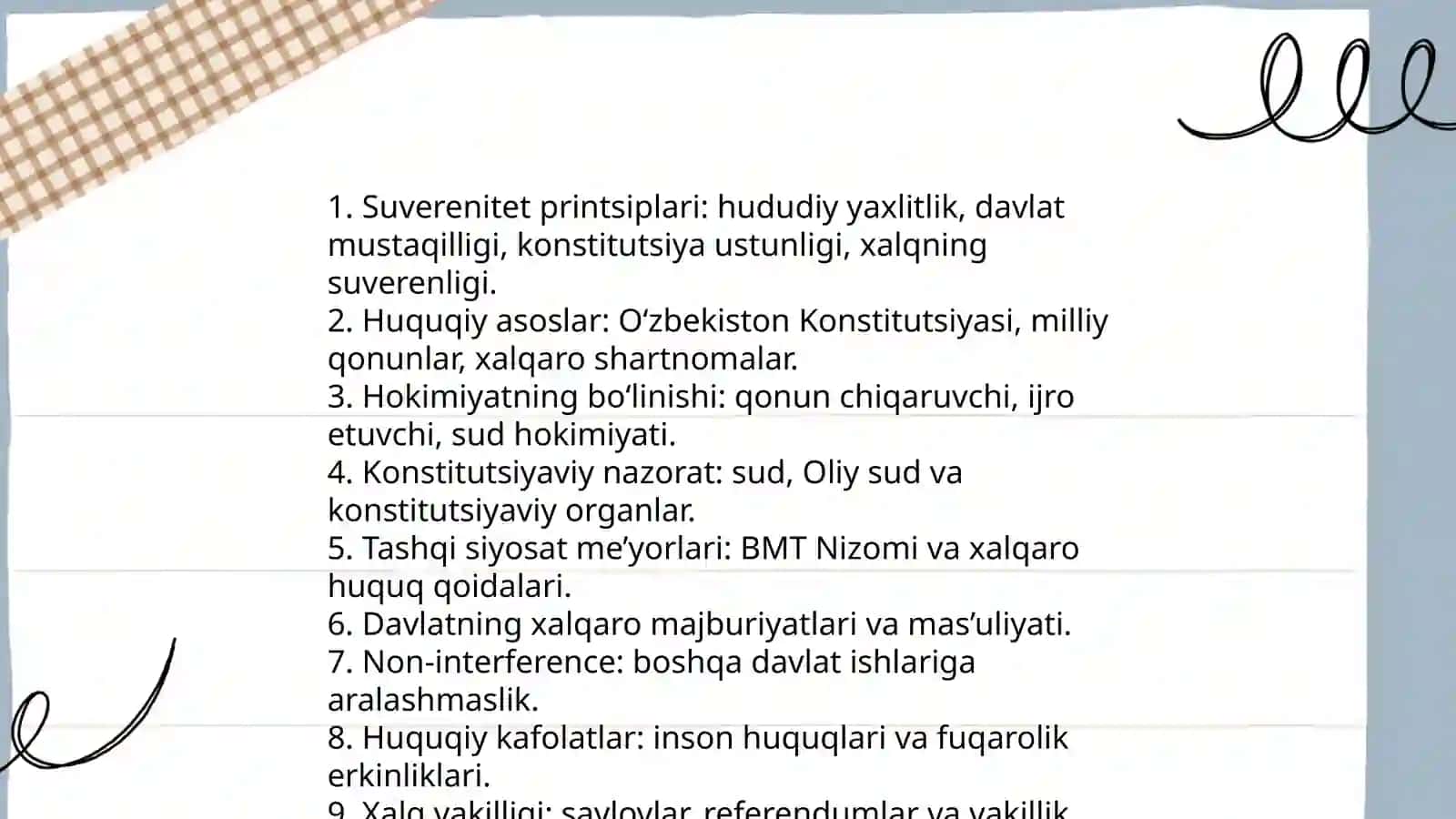Davlat suvereniteti va tashqi siyosatning konstitutsiyaviy asoslari 4