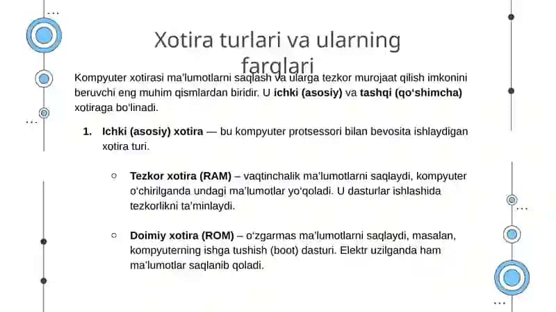 Kompyuter xotira iyerarxiyasi 4