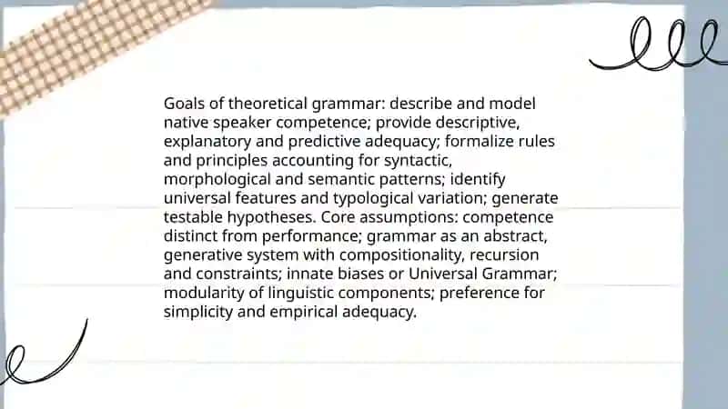 Introduction to theoretical grammar 4