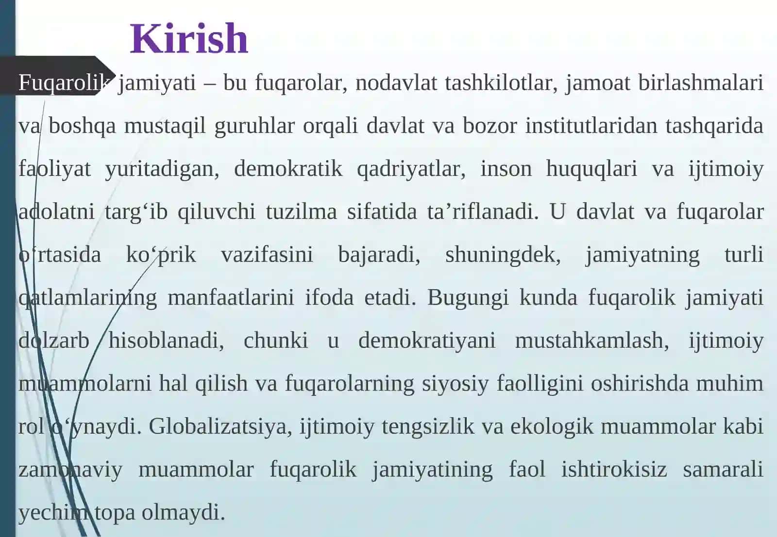 Fuqarolik jamiyatining ijtimoiy, Iqtisodiy asoslari 4