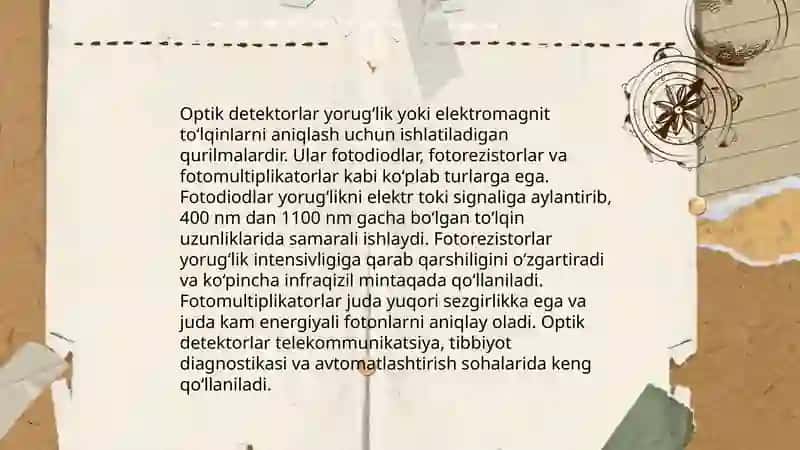 Detektorlarning turlari 4