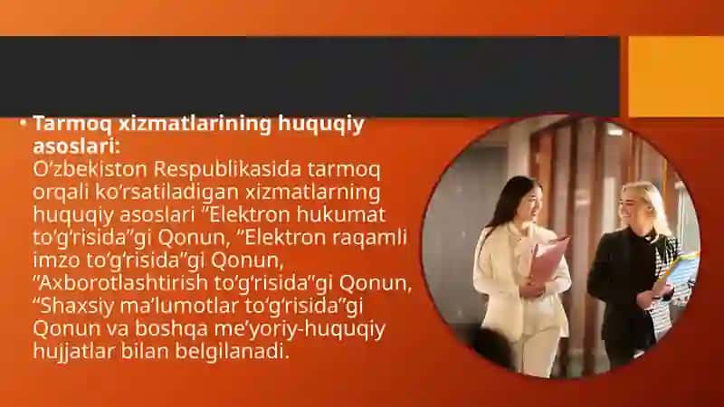 Tarmoq orqali tashkil etiladigan xizmatlar 4