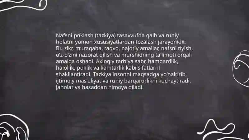 Tasavvufda axloqiy ta'limotlar 4