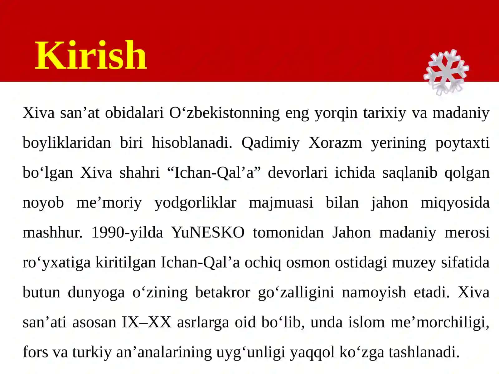 Xiva san’at obidalari 4