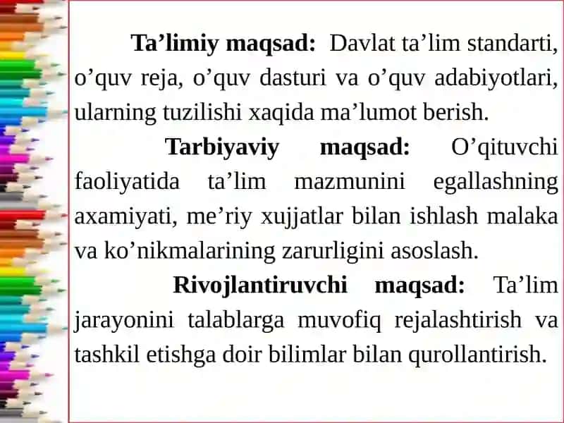 Talimning mazmunu va Talimning zamonaviy tashkiliy shakllari 4