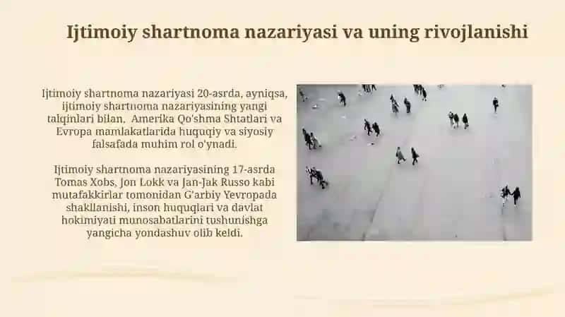 Jamiyatning paydo bôlishiga oid qarashlar dinamikasi 4