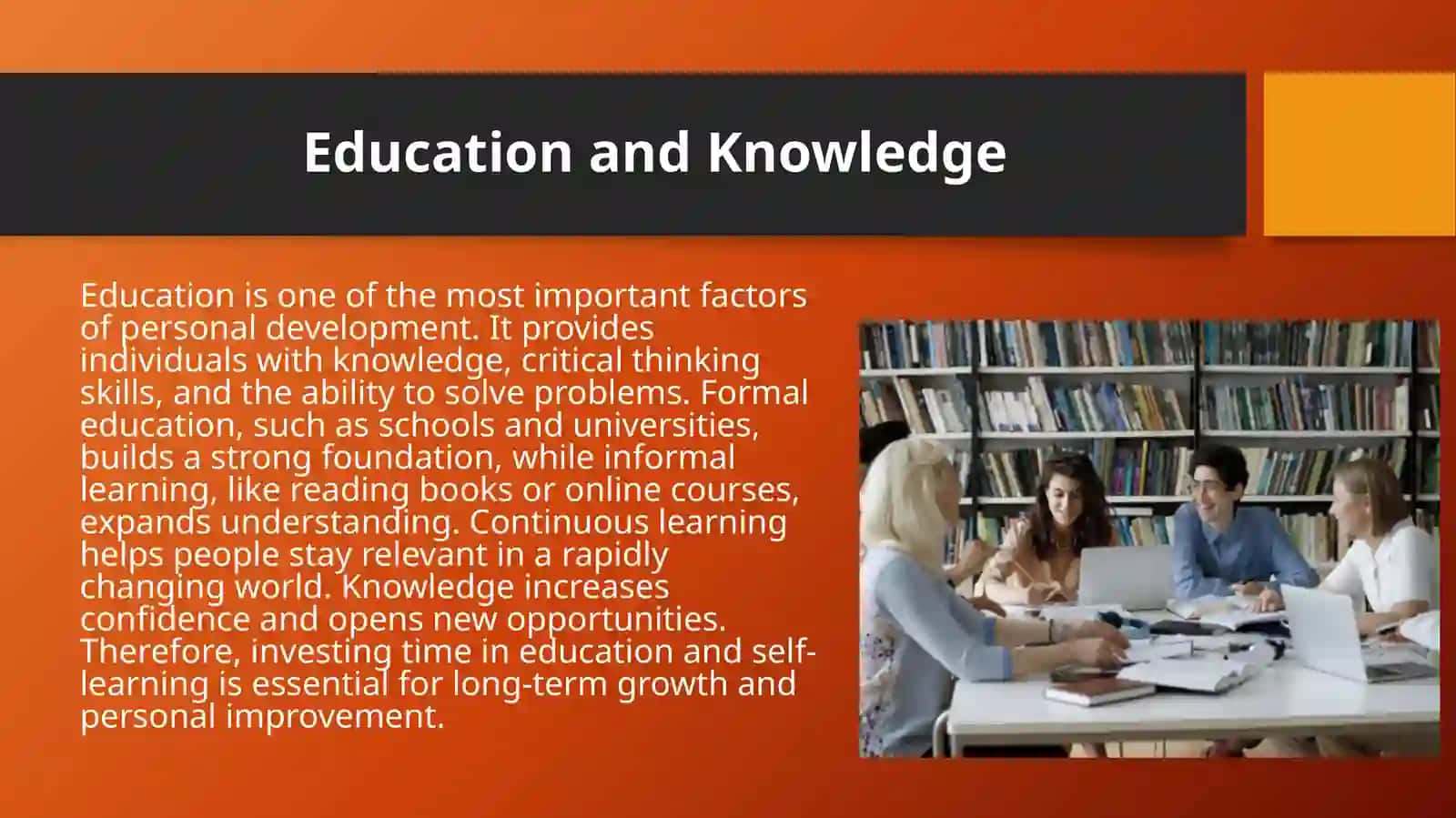 The main factors of personal development 4