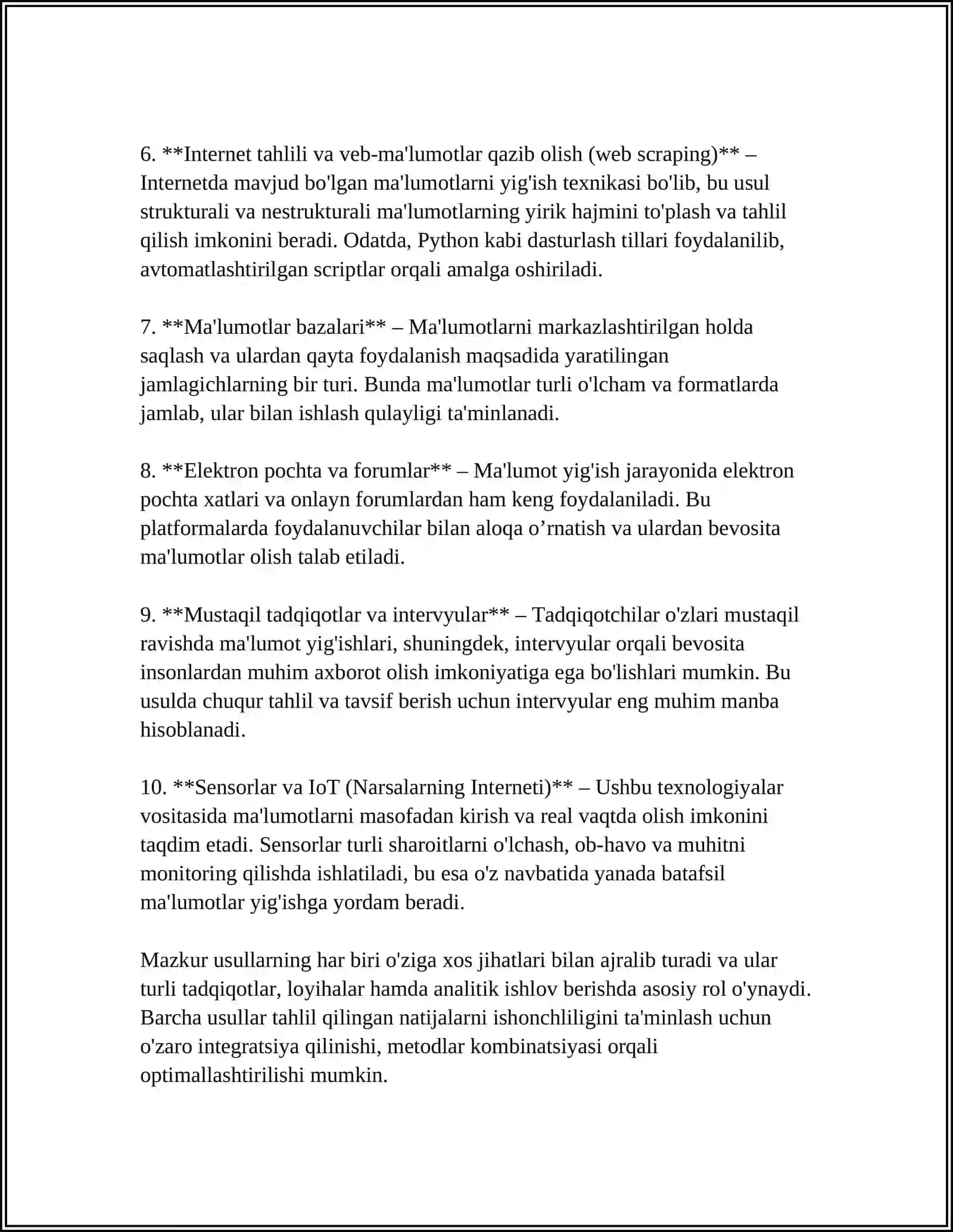 STATISTIK JAMLASH VA GURUXLASH 4