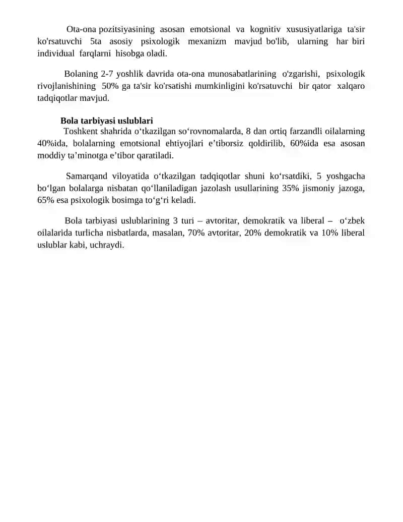 Ota-ona pozitsiyasining psixologik xususiyatlari 4