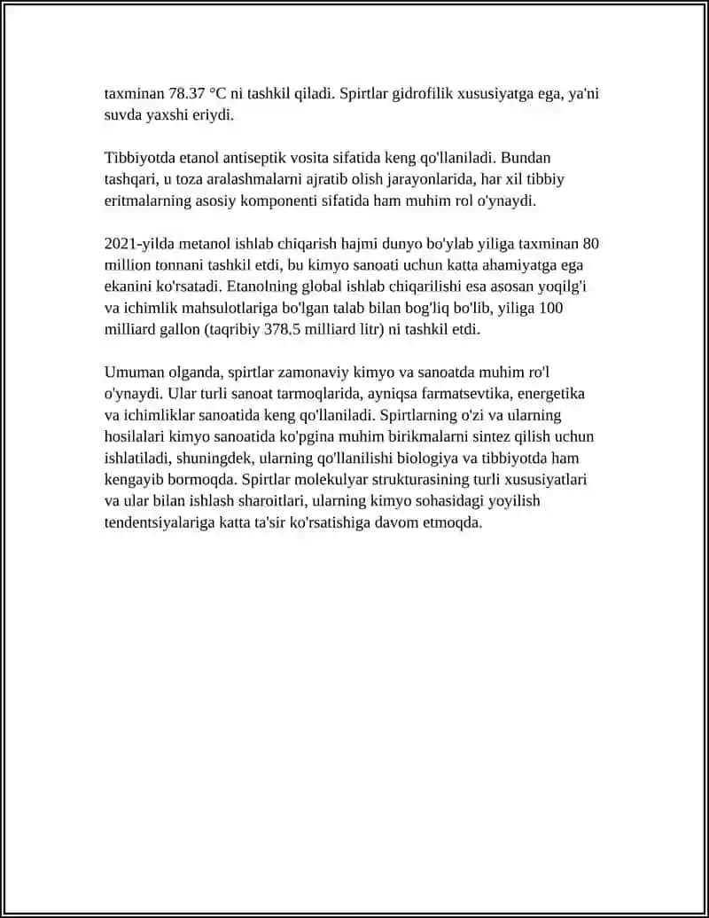 SPIRTLAR HAQIDA MALUMOT 4
