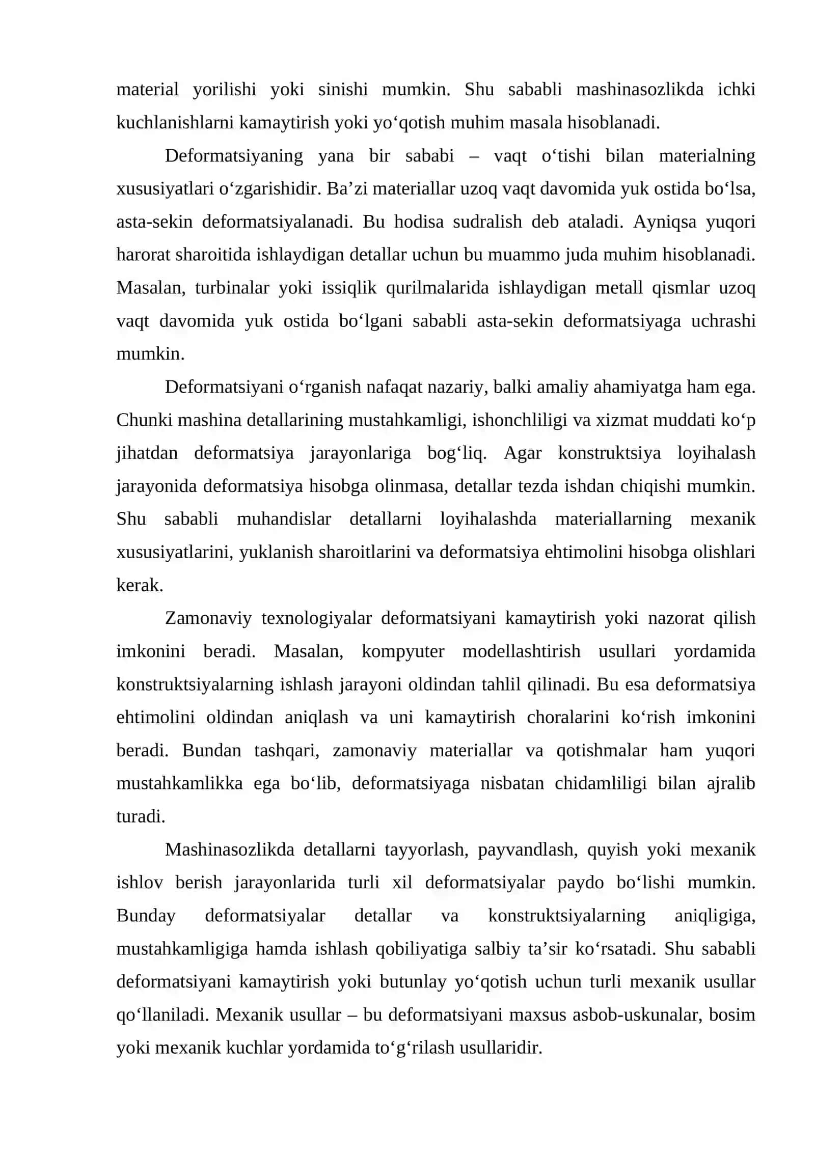 DEFORMASIYANI YO‘QOTISHNING MEXANIK USULLARI 4