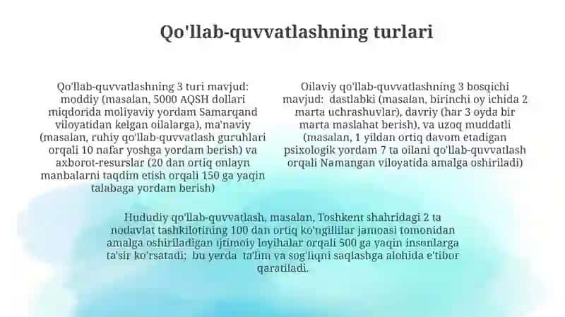 Ishonch va qoʻllab-quvvatlash printsipi 4