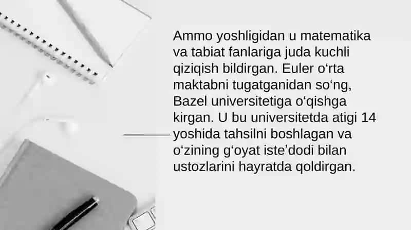 Leonard Eyler hayoti va ilmiy faoliyati 4