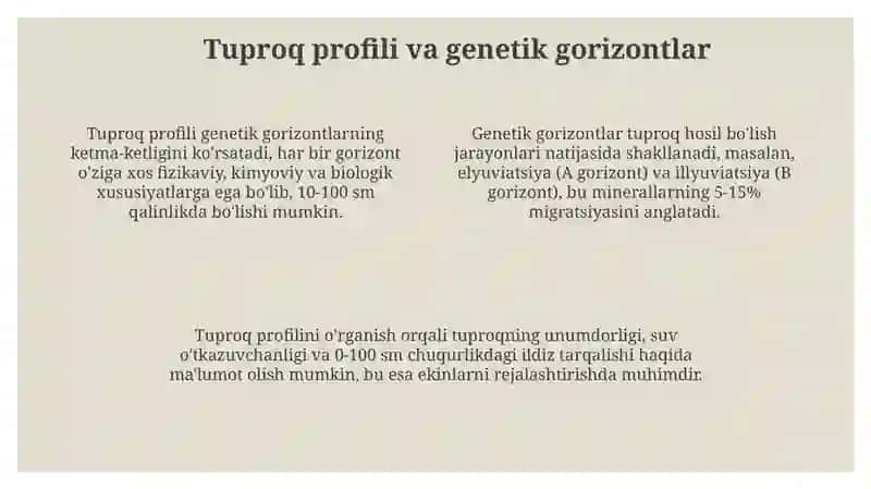Tuproqqoplamining tuzilishi va tarkibi 4