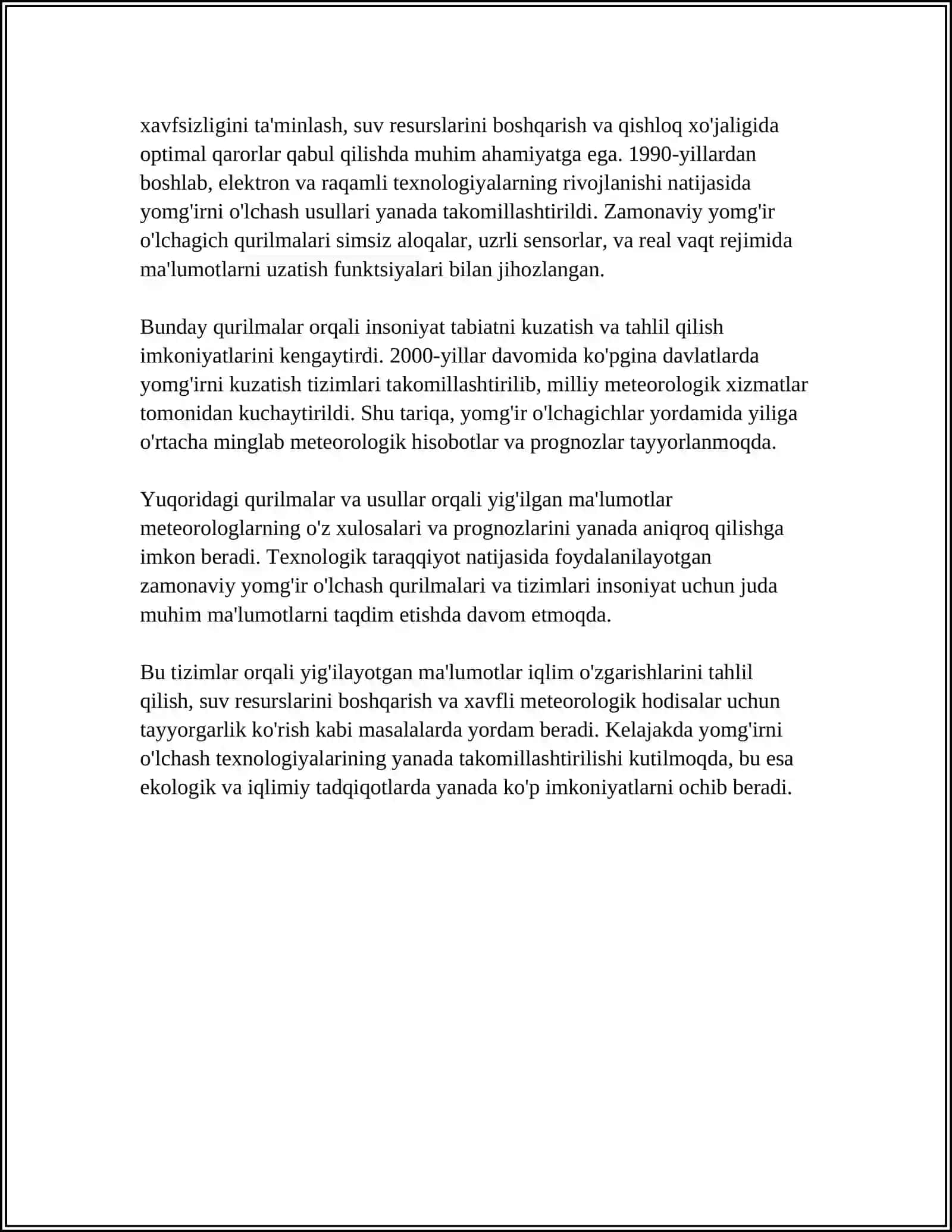 YER OSTI SUVLARINI O'RGANISH UCHUN JIHOZLAR VA QURILMALAR 4