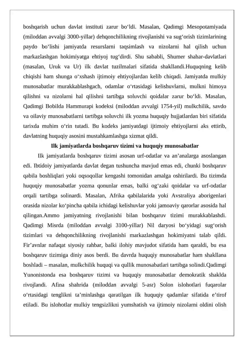 Davlat va huquqning vujudga kelishi to‘g‘risidagi nazariyalar 4