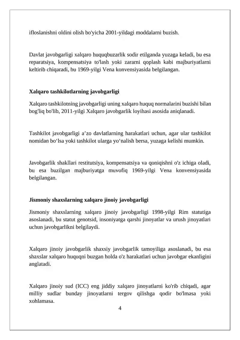 Xalqaro huquqbuzarlik tushunchasi 4