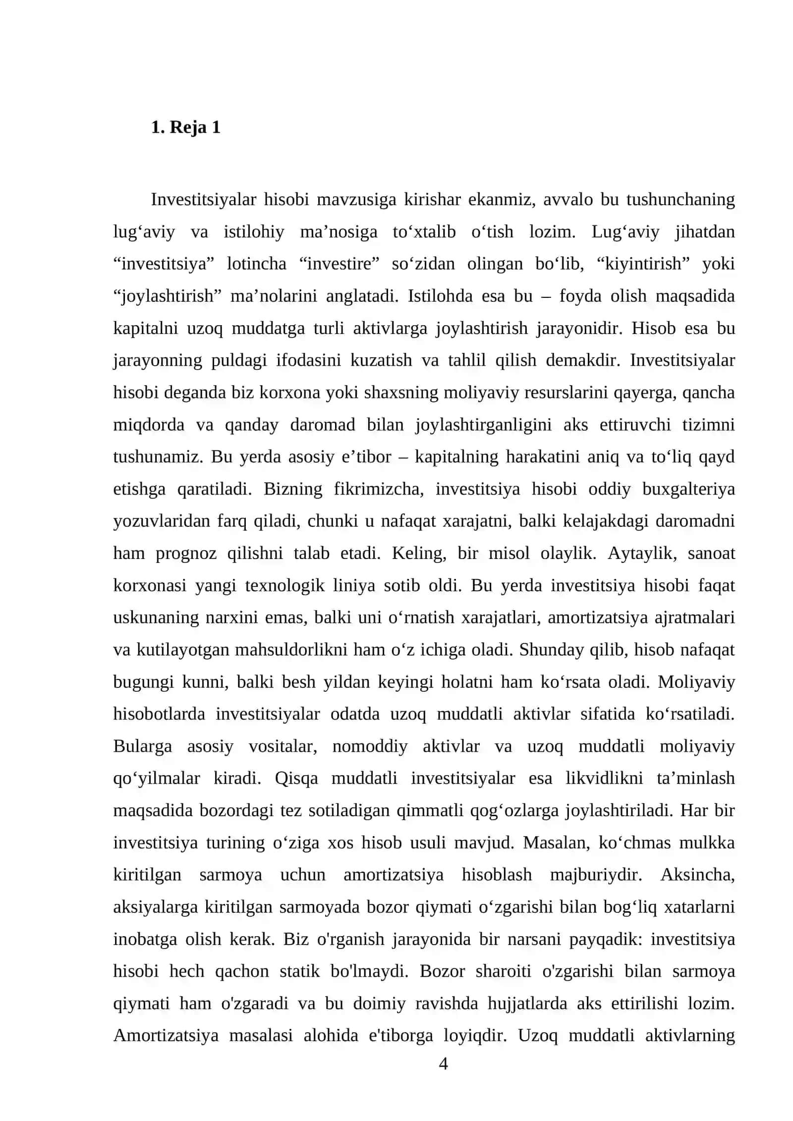 Investitsiyalar hisobi 4