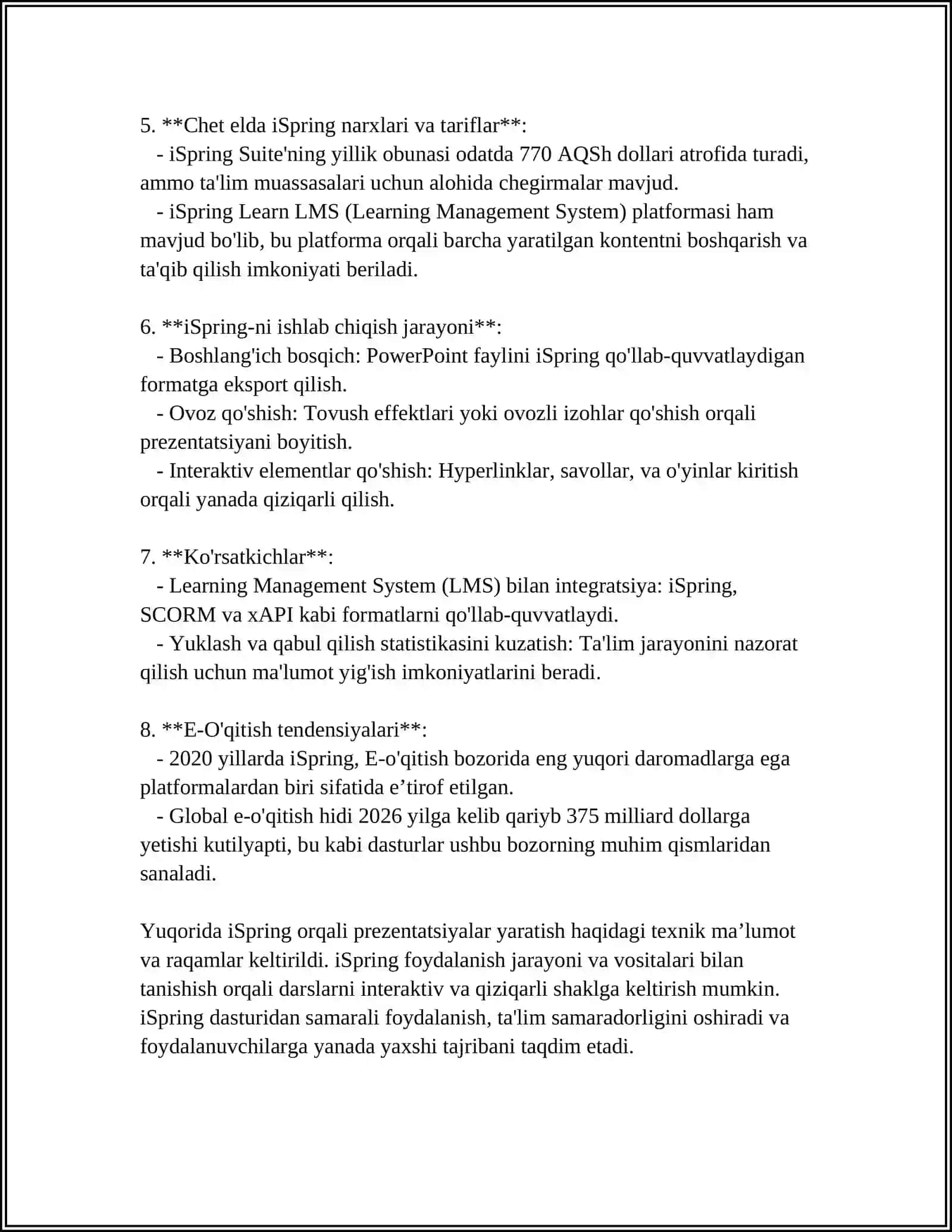 ISPRINGDA ISHLASH, ADOBE PHOTOSHOPDA ISHLASH, BLOKNOTDA WEP SAHIFA YARATISH 4