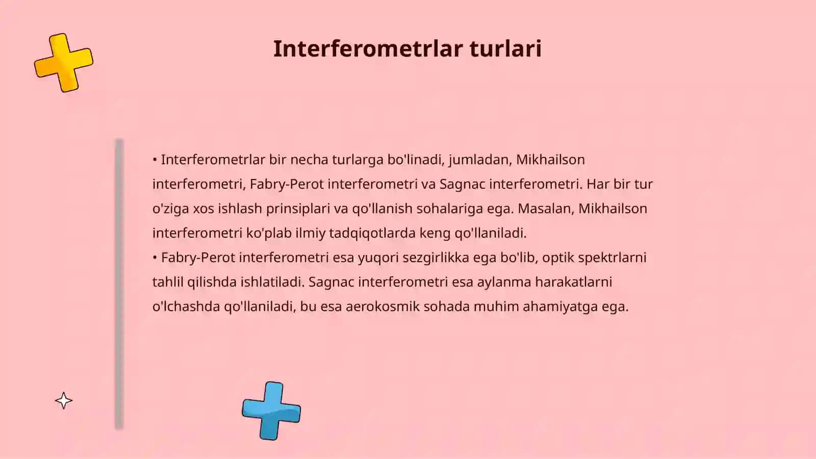 Interferometr va ularning tibbiyotda qo'llanishi 4