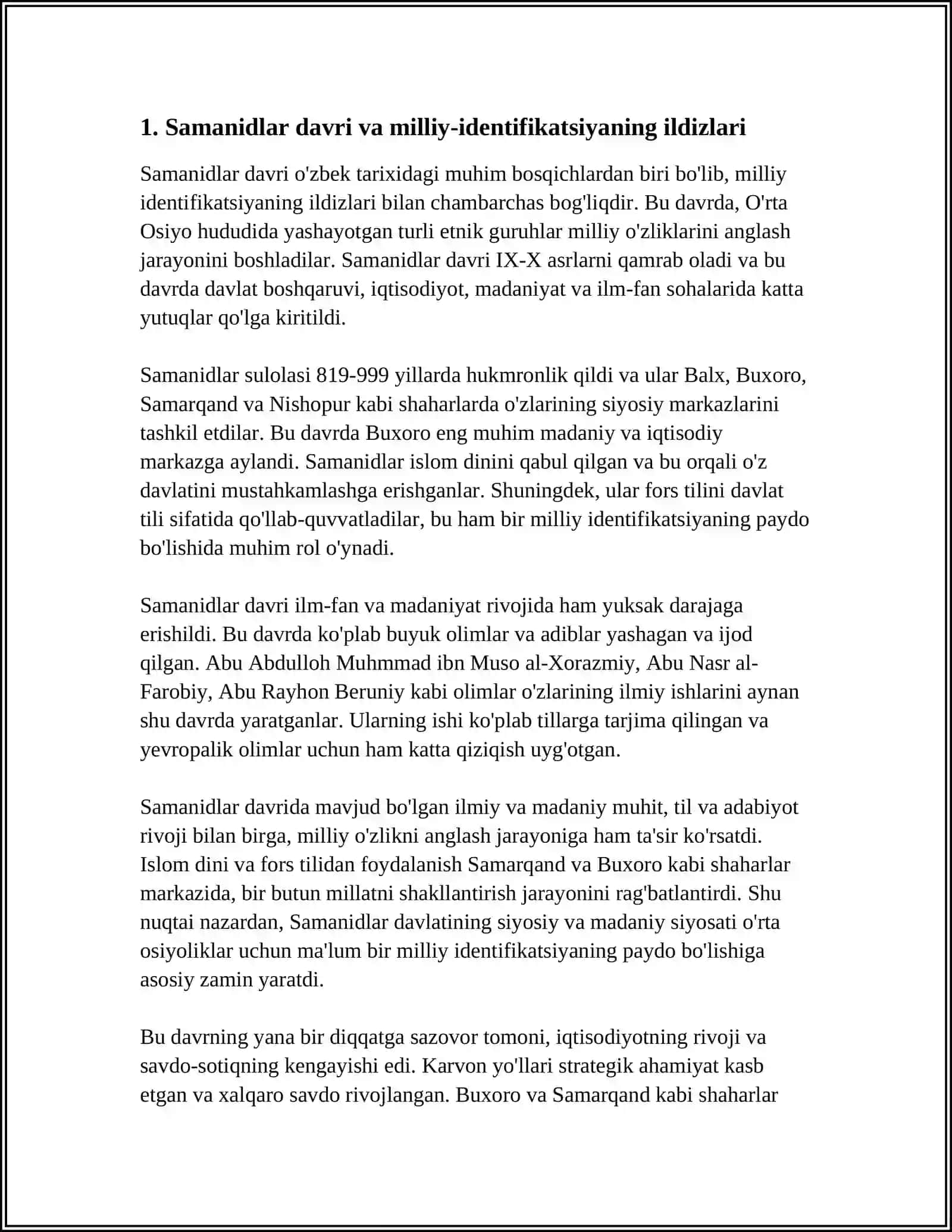 O'ZBEKISTONDA MUSTAQILLIK G'OYALARINING TARIXIY ASOSLARI 4
