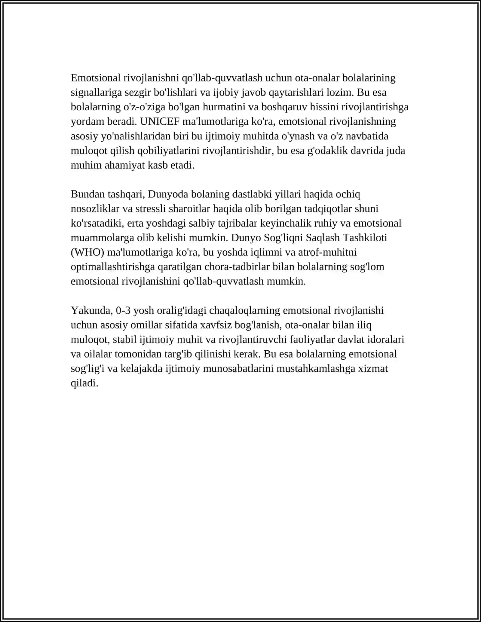 GO'DAKLIK DAVRIDAGI PSIXIK TARAQQIYOD TAHLILI 4