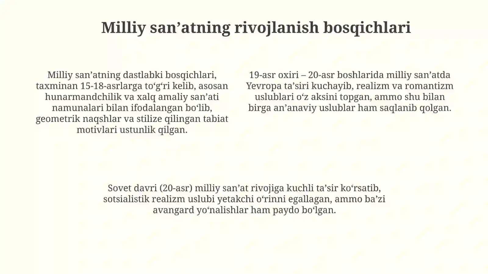 San'atning milliylik va umumbashariylik xususiyatlari 4