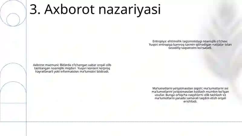 Axborot Ma'Lumot Tushunchasining Mazmun Mohiyati 4