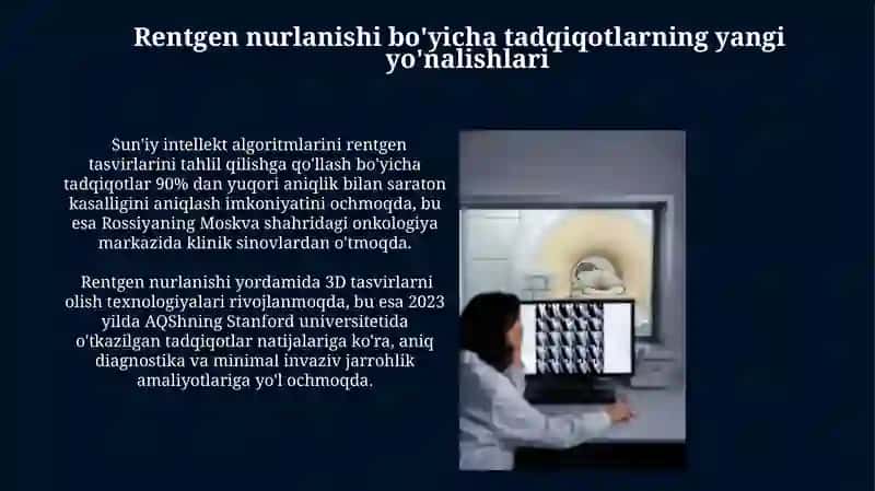 Rentgen nurlari va ularning amaliy tadbiqi 4