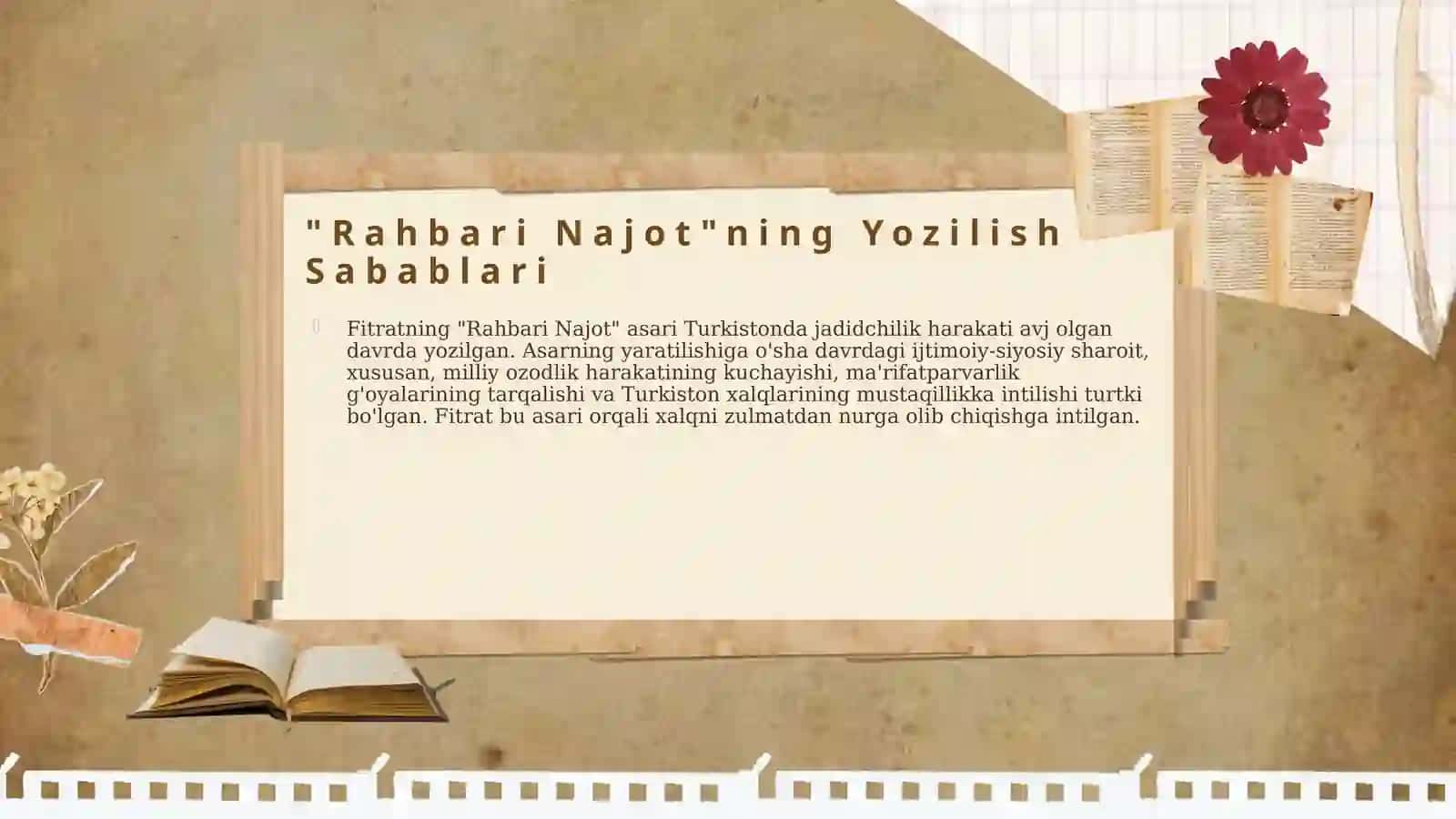 Abdu Rauf Fitratning Rahbari najot asari 4