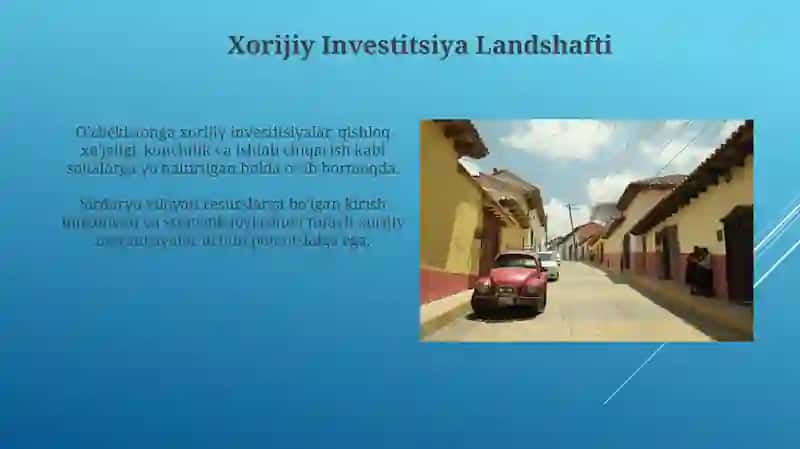 Sirdaryo viloyatida xorijiy investitsiyalar 4