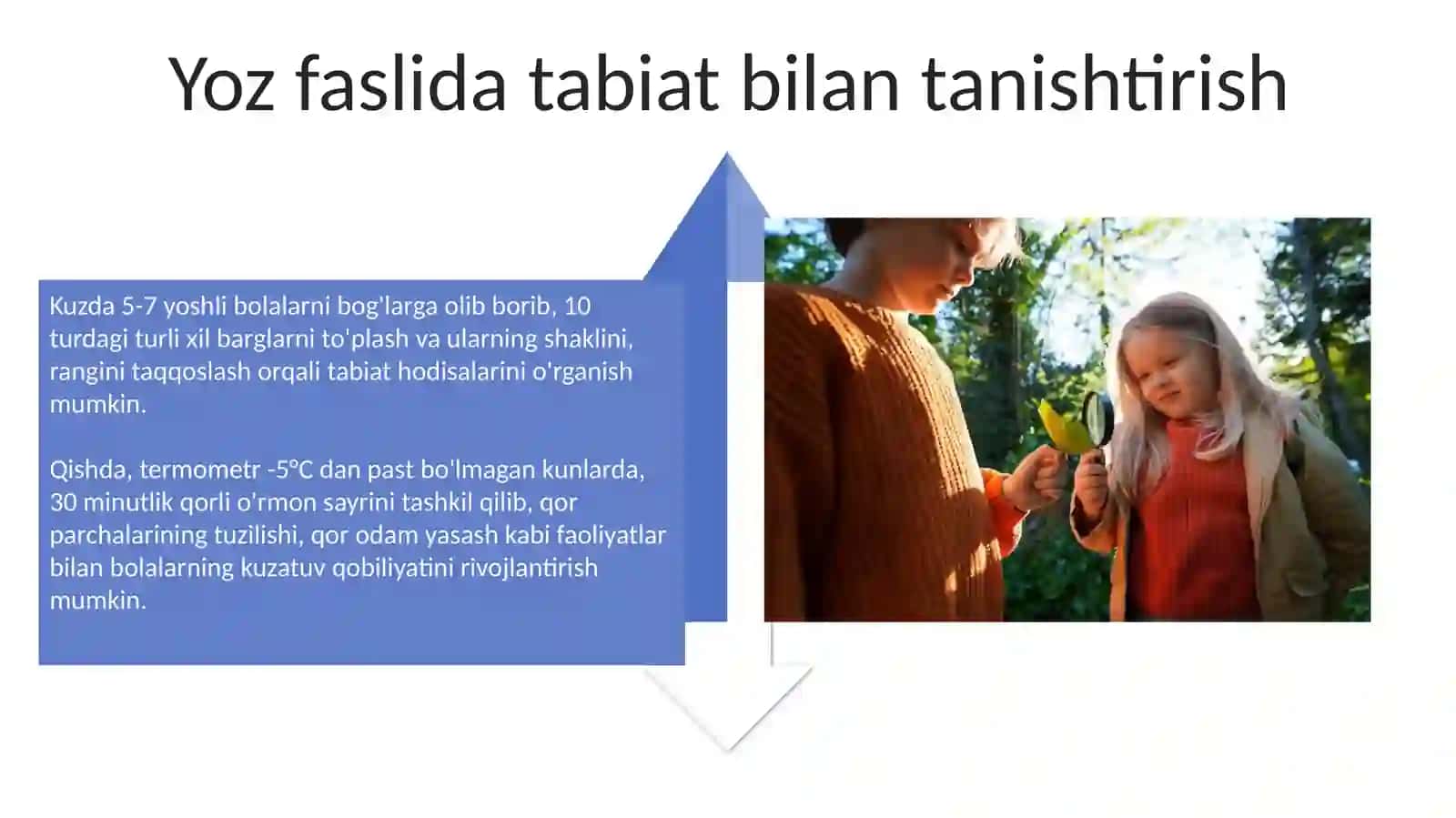 Bolalarni tabiat bilan tanishtirish usullari 4