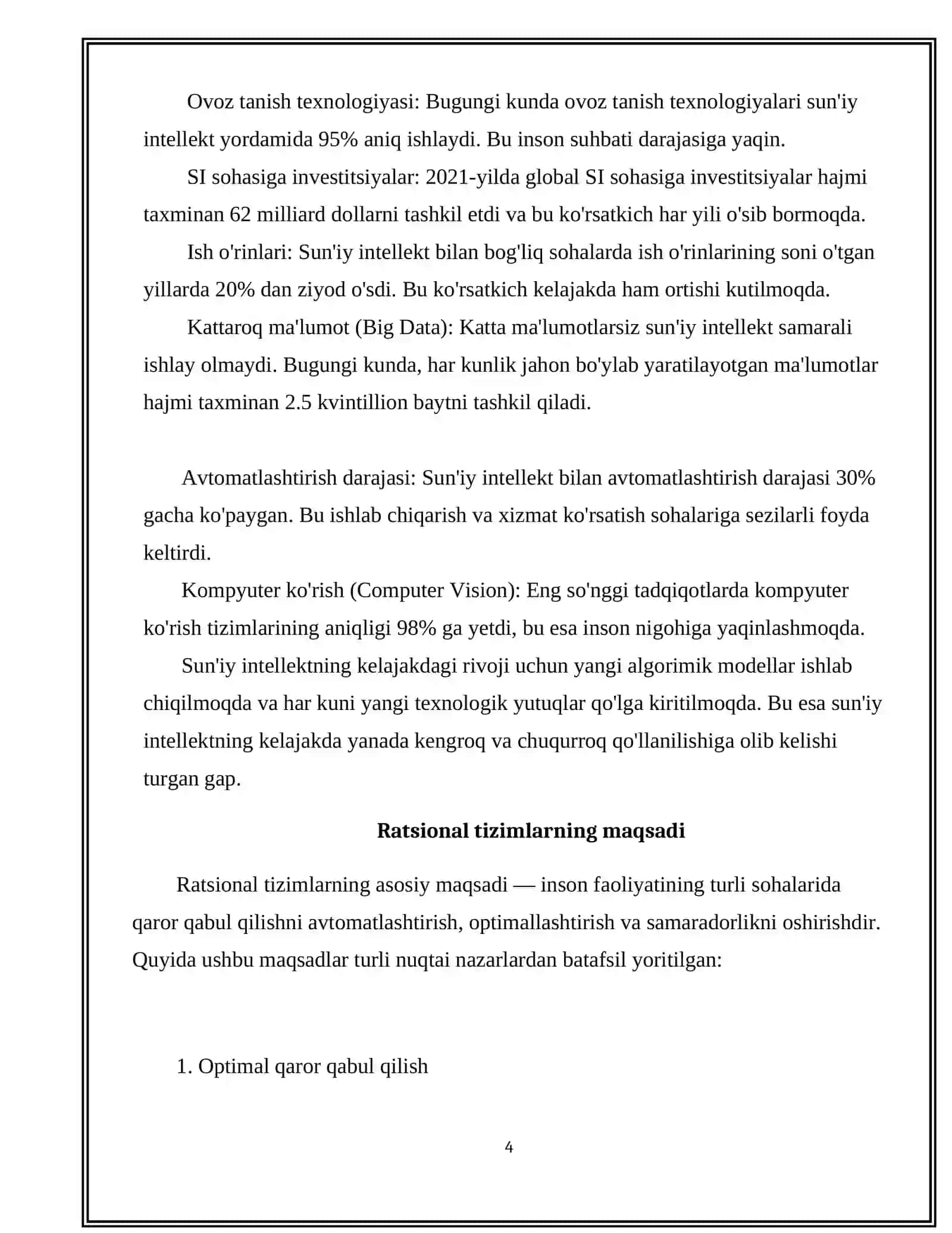 Ratsional Fikrlaydigan Tizimlar 4