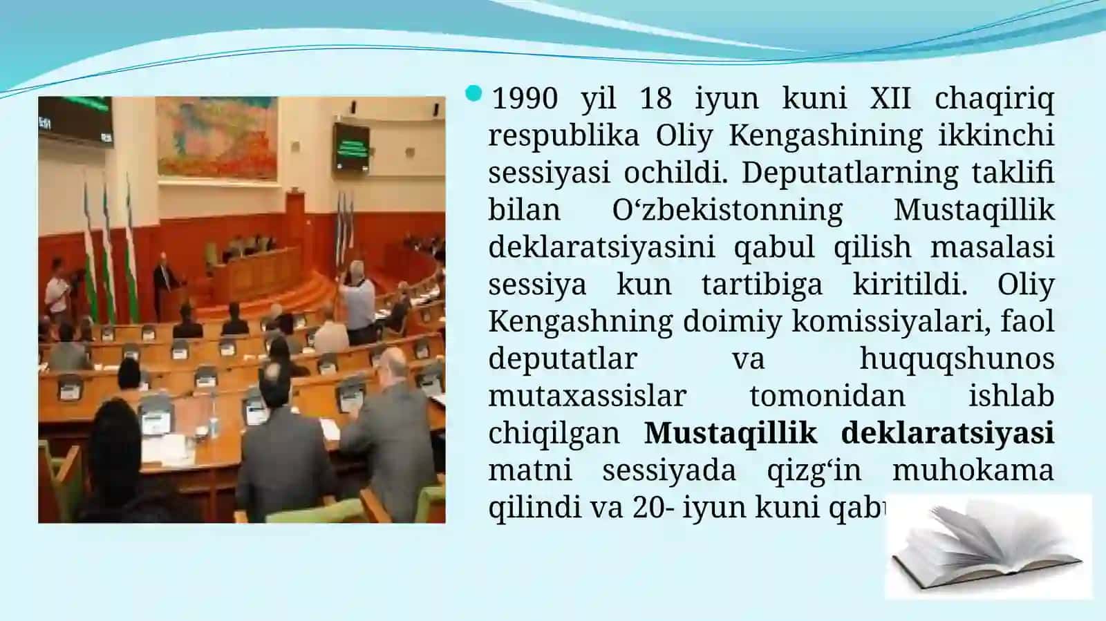 Oʻzbekistonning Mustaqillik istiqlol yoʻli 4