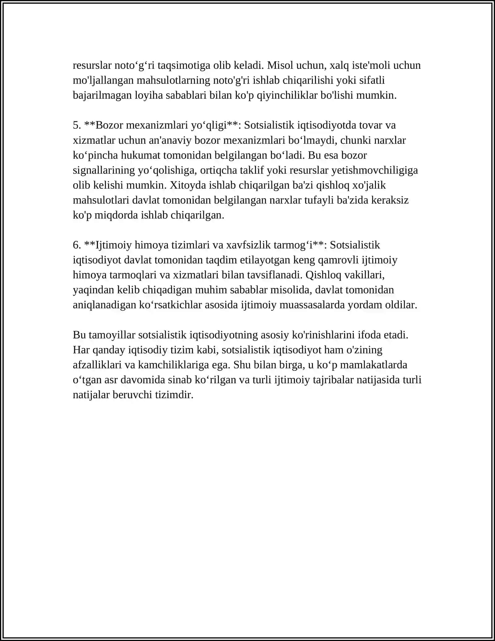 Sotsialistik iqtisodiyot va uning asosiy tamoyillari 4