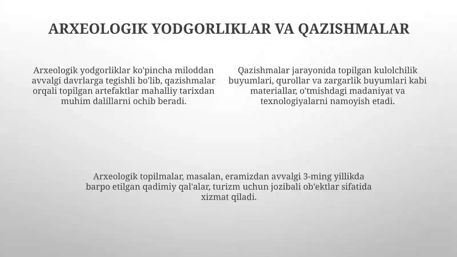 Tarixiy o‘lkashunoslik va turizmning asosiy manbalari 4