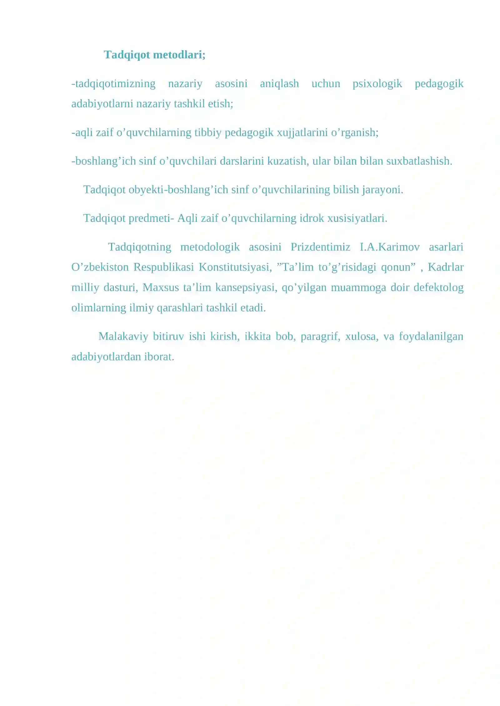 Aqli zaif bolalar idrokini rivojlantirish metodlari 4