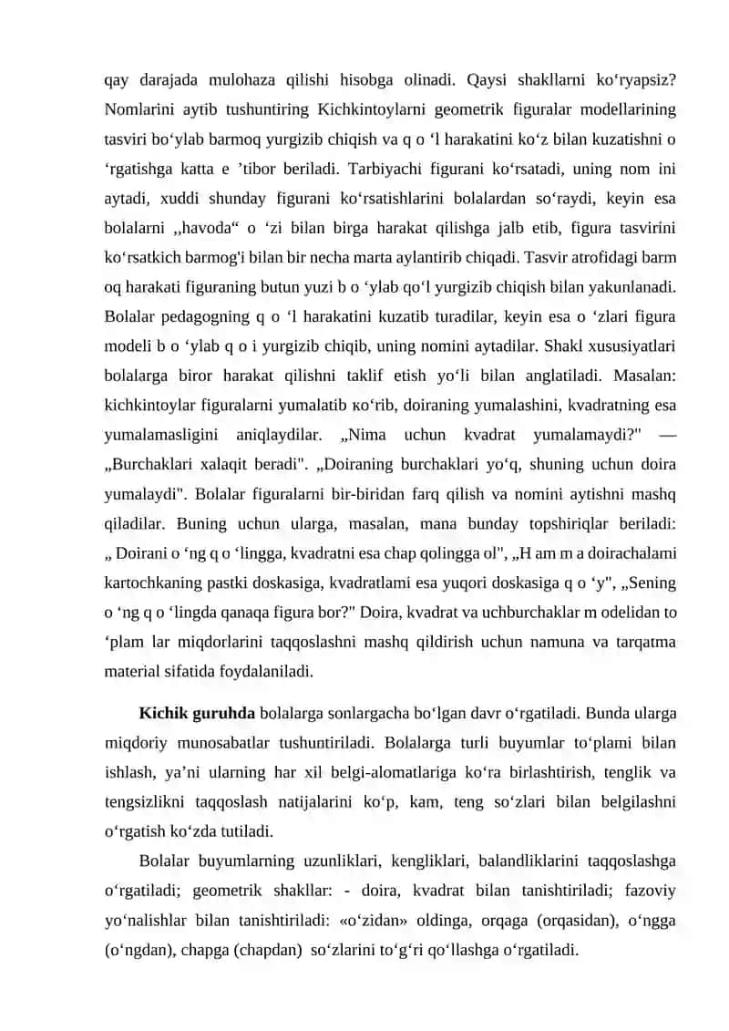 PREDMETLAR O‘LCHAMINI IDROK QILISH VA TAQQOSLASHDA SO‘ZNING ROLI 4
