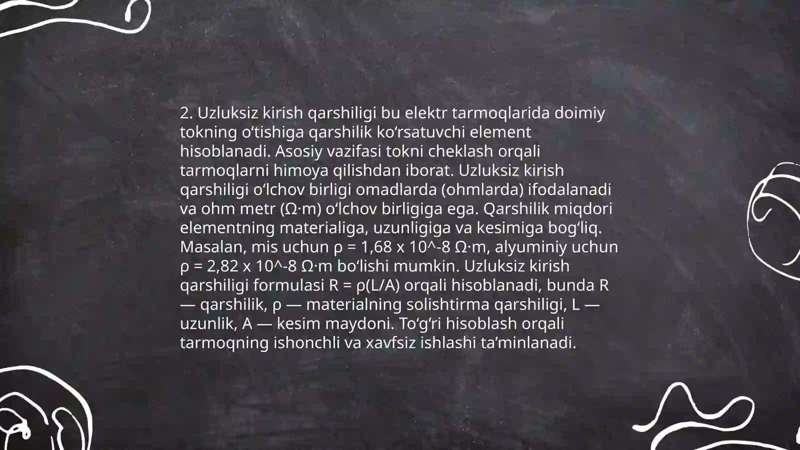 Antennalarning asosiy korsatgichlari kirish qarshiligi tasir qilish balandligi 4