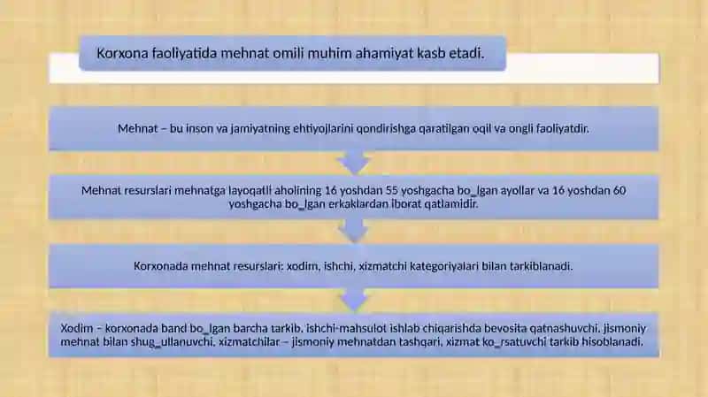MEHNAT RESURSLARI BILAN TA‘MINLANGANLIK VA MEHNATUNUMDORLIGI TAHLILI 4