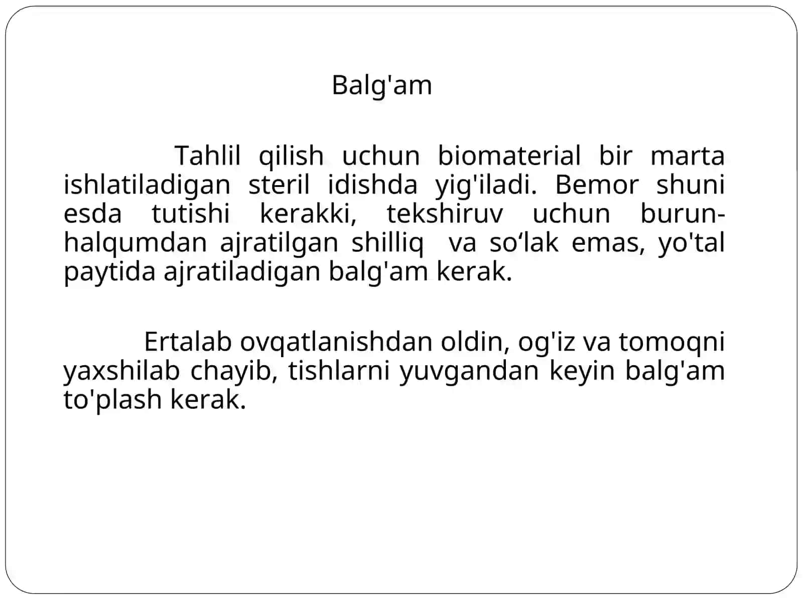 Balғam labоrator tаhliylаri 4
