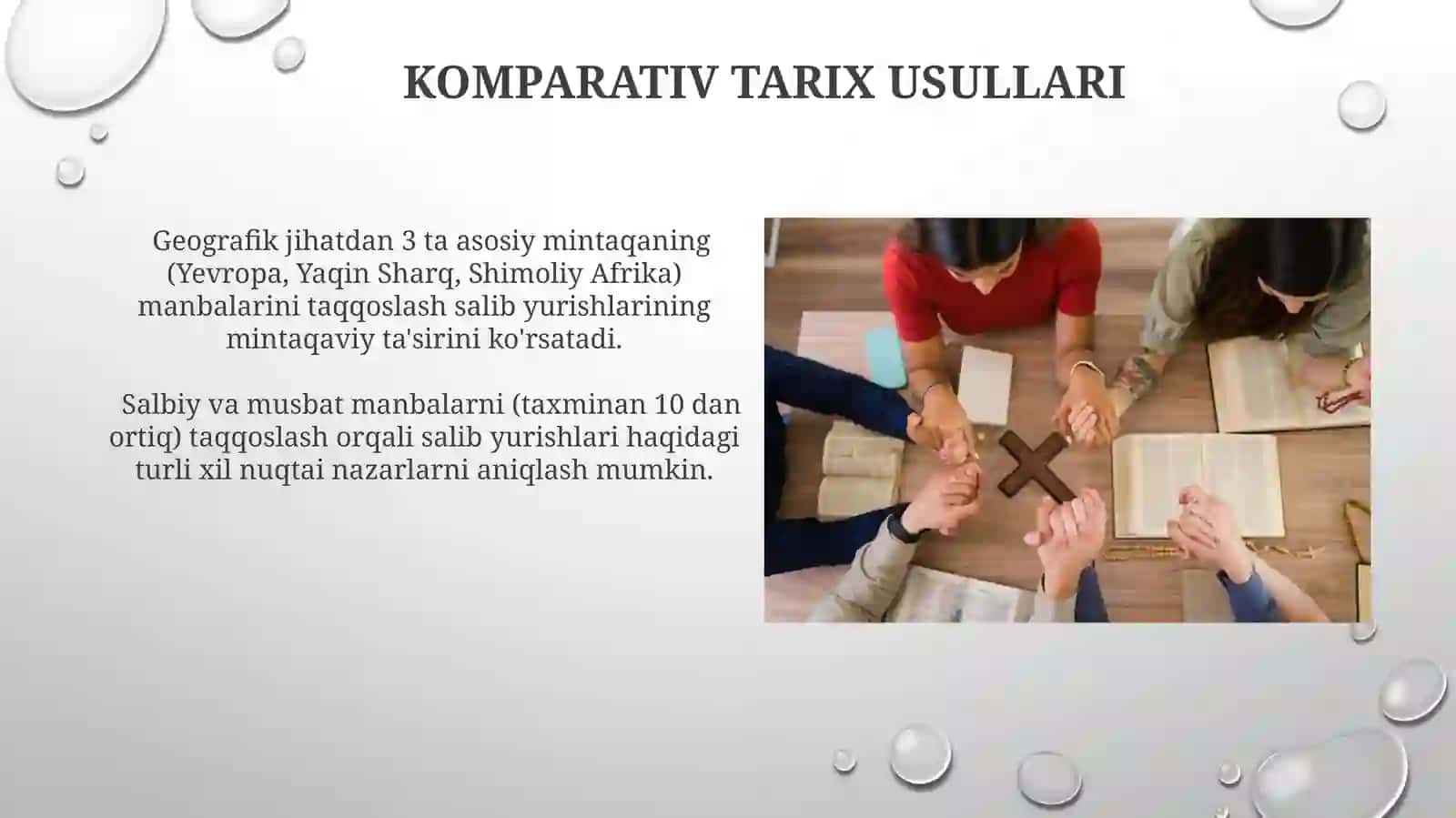 Salib yurishlari mavzusini oʻrganish usullari 4