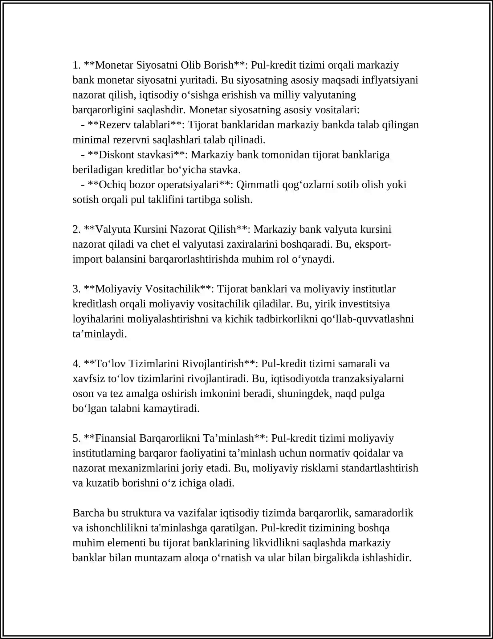 Pul-kredit tizimi va banklar 4