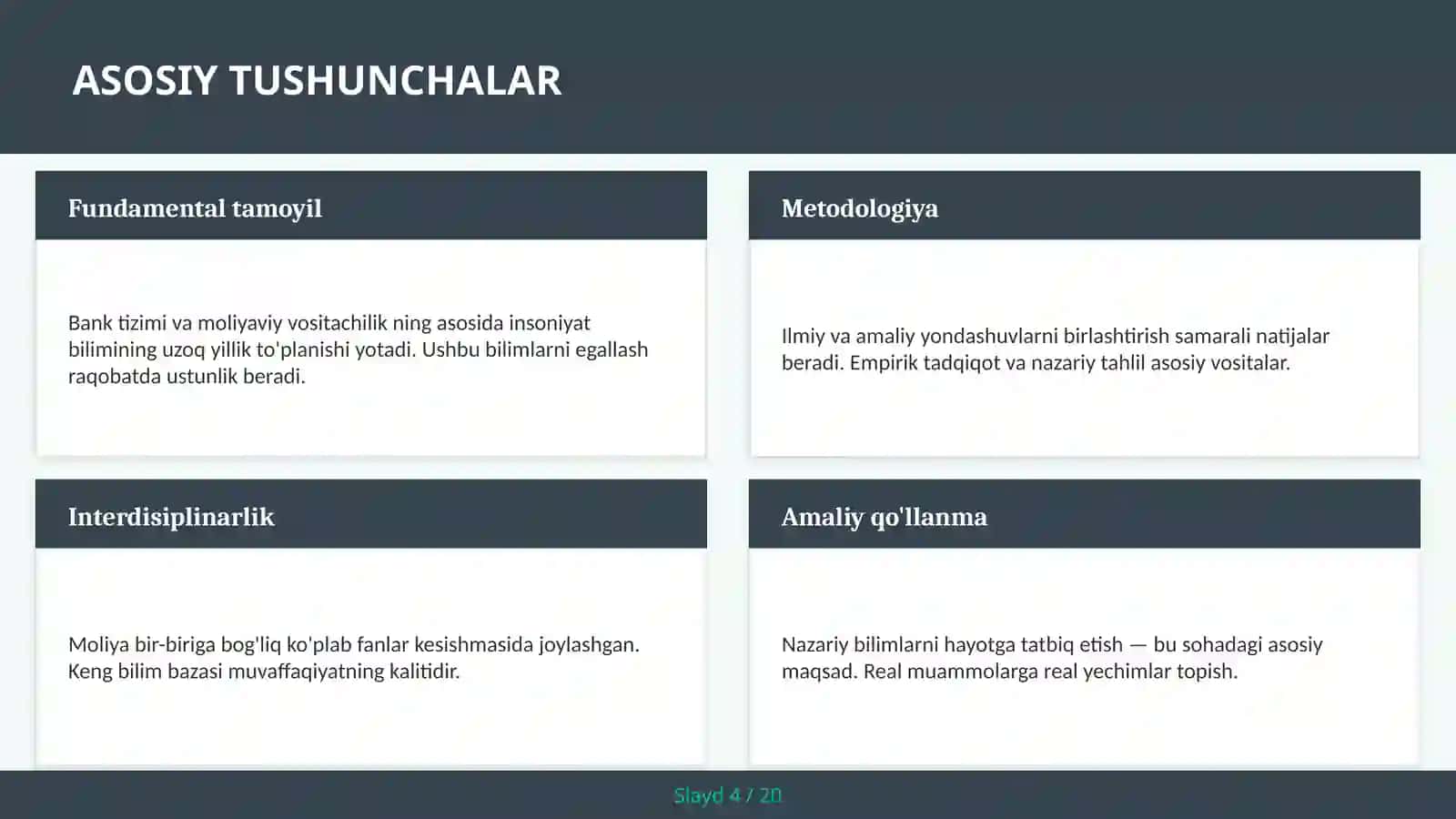 Bank Tizimi va Maliyaviy Vositachilik - Kreditlar, Depozitlar va Likvidlik 4