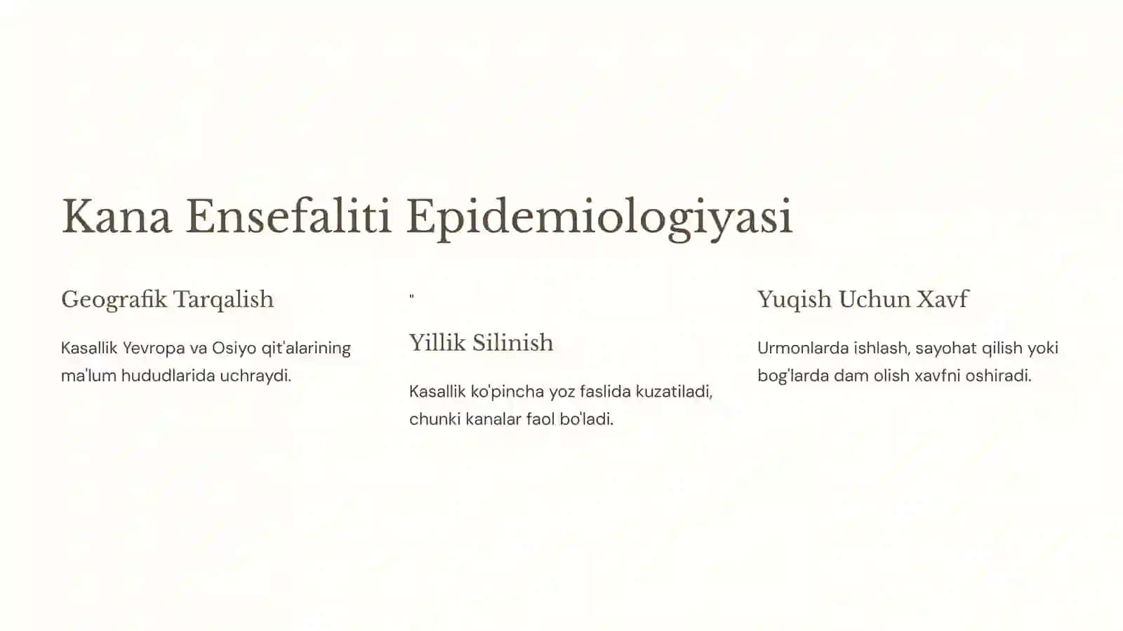 Kana Ensefaliti: Etiologiya, Epidemiologiya, Klinikasi, Diagnostika va Davolash 4
