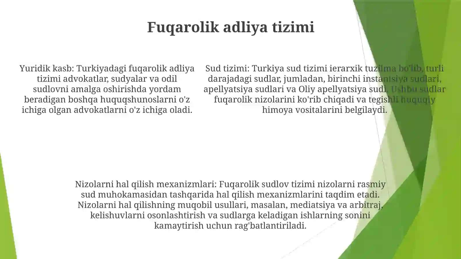 Adliya Organlari VaMuassalarTizimi 4