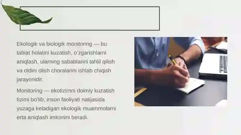 Ekologik va biologik monitoring 4